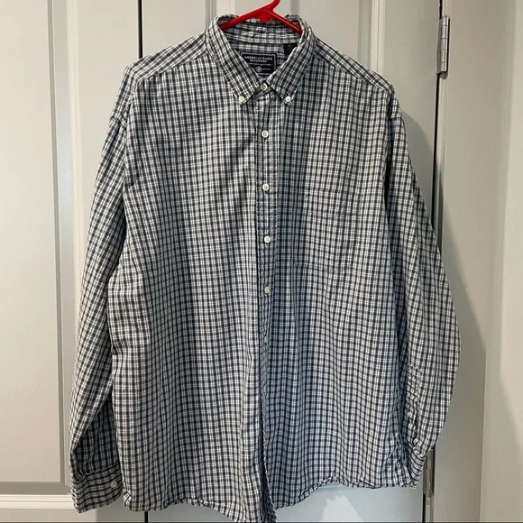 American Eagle Men’s Long Sleeve Shirt Button Up Plaid Gently Worn XL - Picture 3 of 6